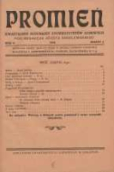 Promień: kwartalnik słuchaczy uniwersytetów ludowych 1926 R.2 Z.4