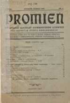 Promień: kwartalnik słuchaczy uniwersytet&oacute;w ludowych 1927 marzec/kwiecień R.3 Nr1