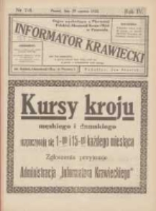 Informator Krawiecki: organ wychodzący z Pierwszej Polskiej Akademji Kroju i Mód w Poznaniu 1925.06.29 R.4 Nr7/8
