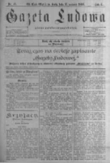 Gazeta Ludowa: pismo polsko-ewangielickie. 1899.06.21 R.4 nr45