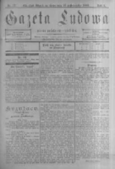 Gazeta Ludowa: pismo polsko-ewangielickie. 1899.10.18 R.4 nr77