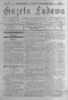 Gazeta Ludowa: pismo polsko-ewangielickie. 1899.12.20 R.4 nr95