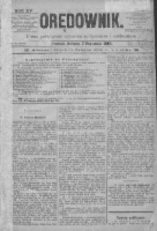Orędownik: pismo poświęcone sprawom politycznym i spółecznym 1885.01.03 R.15 Nr2