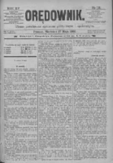 Orędownik: pismo poświęcone sprawom politycznym i sp&oacute;łecznym 1885.05.17 R.15 Nr111