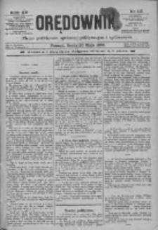Orędownik: pismo poświęcone sprawom politycznym i spółecznym 1885.05.20 R.15 Nr113