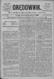 Orędownik: pismo poświęcone sprawom politycznym i sp&oacute;łecznym 1885.06.11 R.15 Nr130