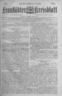 Fraust&auml;dter Kreisblatt. 1885.01.27 Nr8