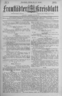 Fraust&auml;dter Kreisblatt. 1885.01.30 Nr9