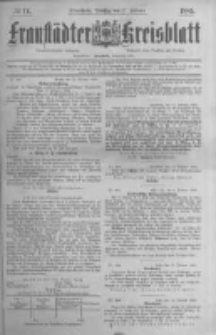 Fraust&auml;dter Kreisblatt. 1885.02.17 Nr14