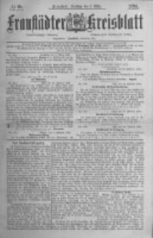 Fraust&auml;dter Kreisblatt. 1885.03.03 Nr18