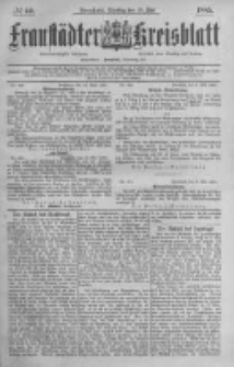 Fraust&auml;dter Kreisblatt. 1885.05.19 Nr40
