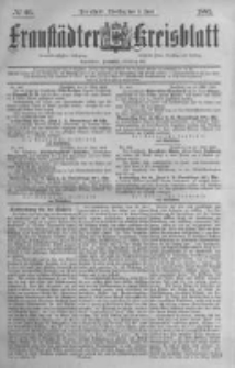 Fraust&auml;dter Kreisblatt. 1885.06.09 Nr46