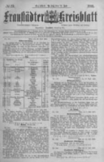 Fraust&auml;dter Kreisblatt. 1885.07.17 Nr57