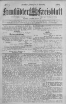 Fraust&auml;dter Kreisblatt. 1885.09.04 Nr71