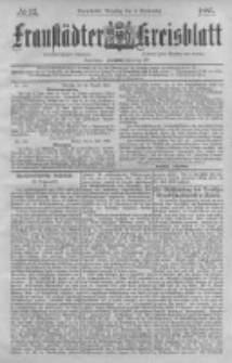Fraust&auml;dter Kreisblatt. 1885.09.08 Nr72