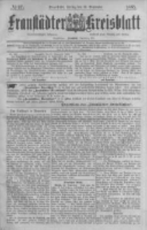Fraust&auml;dter Kreisblatt. 1885.09.25 Nr77
