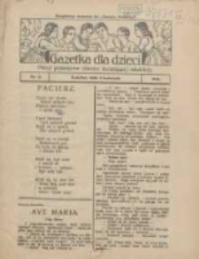 Gazetka dla Dzieci: pismo poświęcone r&oacute;wnież dorastającej młodzieży: bezpłatny dodatek do "Gazety Polskiej" 1924.04.03 Nr11