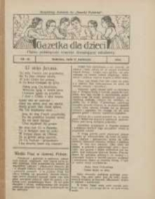 Gazetka dla Dzieci: pismo poświęcone r&oacute;wnież dorastającej młodzieży: bezpłatny dodatek do "Gazety Polskiej" 1924.04.17 Nr13