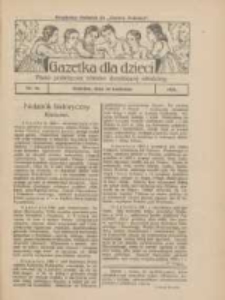 Gazetka dla Dzieci: pismo poświęcone r&oacute;wnież dorastającej młodzieży: bezpłatny dodatek do "Gazety Polskiej" 1924.04.24 Nr14