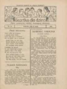 Gazetka dla Dzieci: pismo poświęcone również dorastającej młodzieży: bezpłatny dodatek do "Gazety Polskiej" 1924.05.10 Nr16