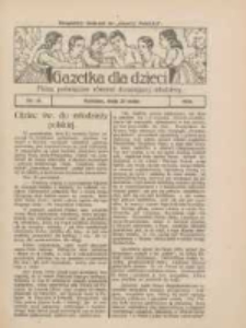 Gazetka dla Dzieci: pismo poświęcone r&oacute;wnież dorastającej młodzieży: bezpłatny dodatek do "Gazety Polskiej" 1924.05.22 Nr18