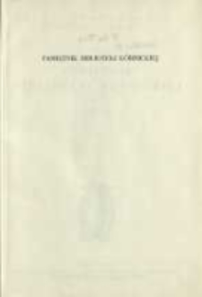 Bibliotekarze kórniccy. Pamiętnik Biblioteki Kórnickiej Z. 14.