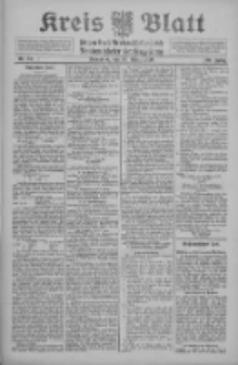Kreis Blatt f&uuml;r den Kreis Neutomischeler zugleich Hopfenzeitung 1910.03.26 Jg.29 Nr24