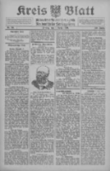 Kreis Blatt f&uuml;r den Kreis Neutomischeler zugleich Hopfenzeitung 1910.04.01 Jg.29 Nr26