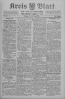 Kreis Blatt f&uuml;r den Kreis Neutomischeler zugleich Hopfenzeitung 1910.04.29 Jg.29 Nr34