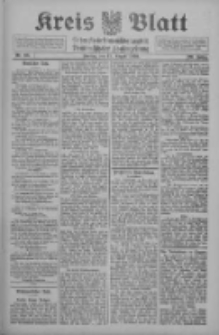 Kreis Blatt f&uuml;r den Kreis Neutomischeler zugleich Hopfenzeitung 1910.08.19 Jg.29 Nr66