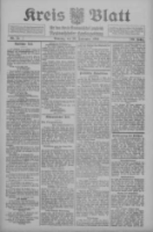 Kreis Blatt f&uuml;r den Kreis Neutomischeler zugleich Hopfenzeitung 1910.09.20 Jg.29 Nr75