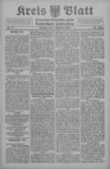 Kreis Blatt f&uuml;r den Kreis Neutomischeler zugleich Hopfenzeitung 1910.11.01 Jg.29 Nr87