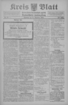 Kreis Blatt f&uuml;r den Kreis Neutomischeler zugleich Hopfenzeitung 1910.11.15 Jg.29 Nr91