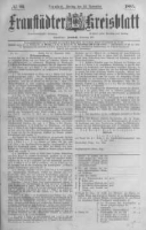 Fraust&auml;dter Kreisblatt. 1885.11.20 Nr93