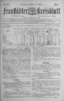 Fraustädter Kreisblatt. 1886.04.13 Nr30