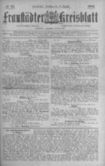 Fraust&auml;dter Kreisblatt. 1886.08.10 Nr63