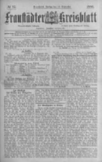 Fraustädter Kreisblatt. 1886.09.10 Nr72