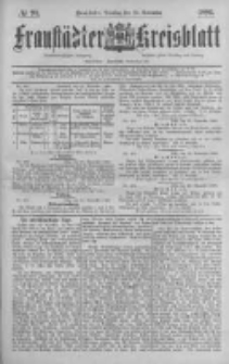Fraust&auml;dter Kreisblatt. 1886.11.23 Nr93