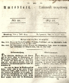 Amtsblatt der Königlichen Preussischen Regierung zu Bromberg. 1839.07.05 No.27
