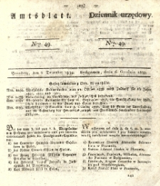 Amtsblatt der K&ouml;niglichen Preussischen Regierung zu Bromberg. 1839.12.06 No.49
