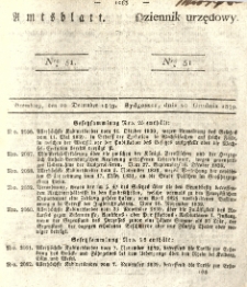 Amtsblatt der K&ouml;niglichen Preussischen Regierung zu Bromberg. 1839.12.20 No.51