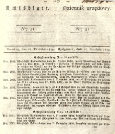 Amtsblatt der Königlichen Preussischen Regierung zu Bromberg. 1839.12.20 No.51