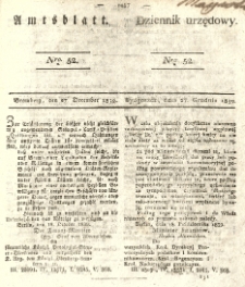 Amtsblatt der K&ouml;niglichen Preussischen Regierung zu Bromberg. 1839.12.27 No.52