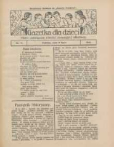 Gazetka dla Dzieci: pismo poświęcone również dorastającej młodzieży: bezpłatny dodatek do "Gazety Polskiej" 1924.07.10 Nr25