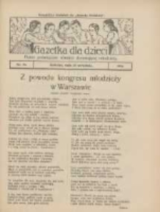 Gazetka dla Dzieci: pismo poświęcone r&oacute;wnież dorastającej młodzieży: bezpłatny dodatek do "Gazety Polskiej" 1924.09.25 Nr36