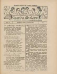 Gazetka dla Dzieci: pismo poświęcone r&oacute;wnież dorastającej młodzieży: bezpłatny dodatek do "Gazety Polskiej" 1924.10.02 Nr37