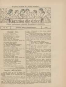 Gazetka dla Dzieci: pismo poświęcone r&oacute;wnież dorastającej młodzieży: bezpłatny dodatek do "Gazety Polskiej" 1924.10.23 Nr40