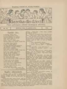 Gazetka dla Dzieci: pismo poświęcone również dorastającej młodzieży: bezpłatny dodatek do "Gazety Polskiej" 1924.10.23 Nr40