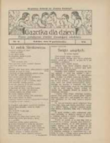 Gazetka dla Dzieci: pismo poświęcone również dorastającej młodzieży: bezpłatny dodatek do "Gazety Polskiej" 1924.10.30 Nr41