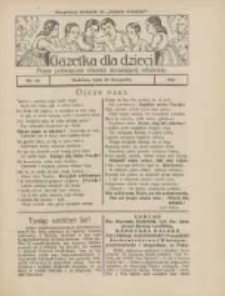 Gazetka dla Dzieci: pismo poświęcone również dorastającej młodzieży: bezpłatny dodatek do "Gazety Polskiej" 1924.11.20 Nr44